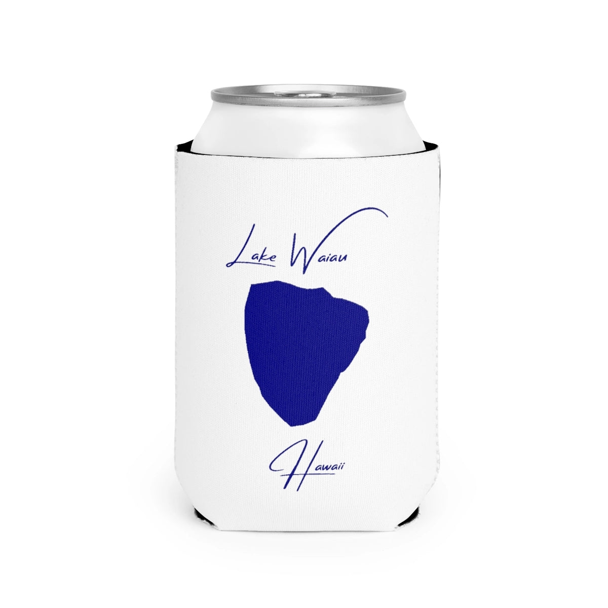Hawaii  Lake  Waiau  Can  Koozie  front  position  view  from  front-2  white.webp
