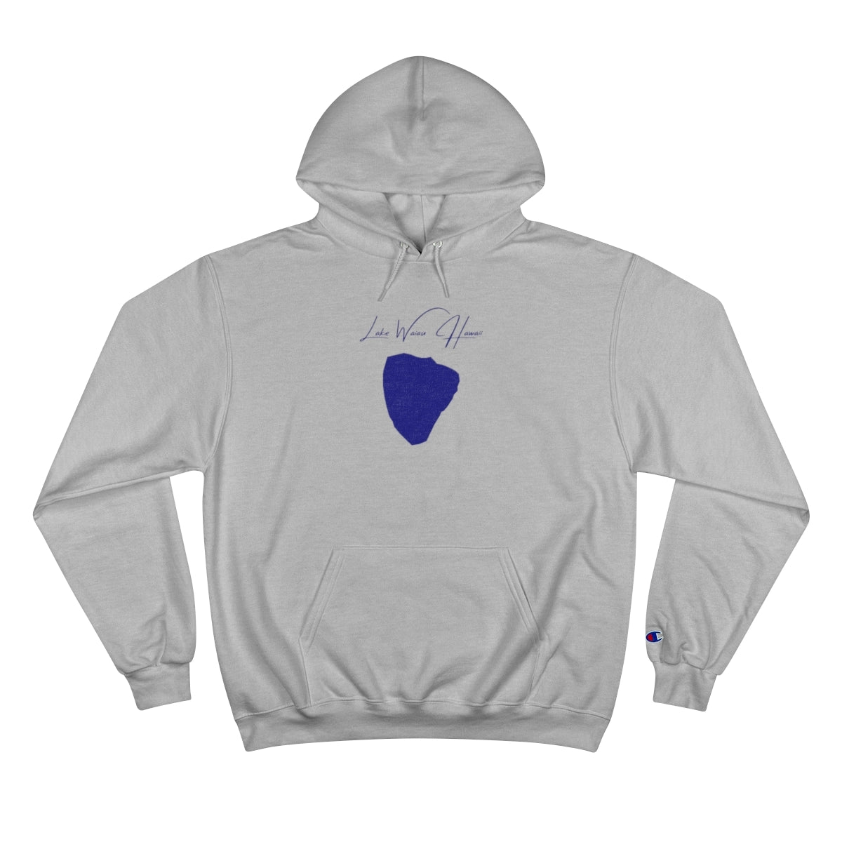 Hawaii  Lake  Waiau  Hoodie  front  position  view  from  front  light  steel.webp