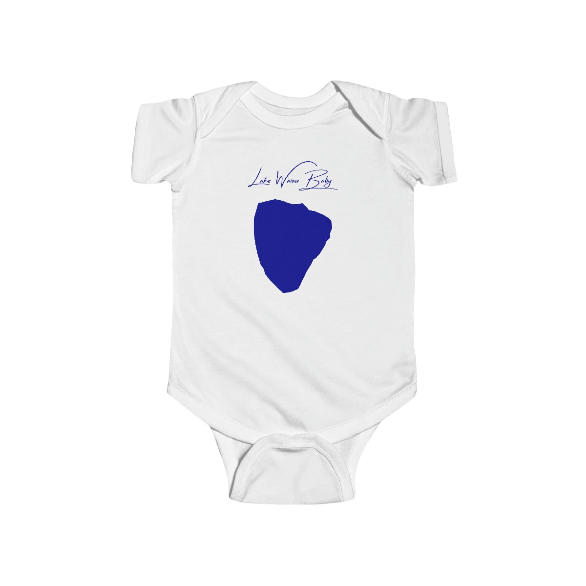 Hawaii  Lake  Waiau  Onesie  front  position  view  from  front  white.webp