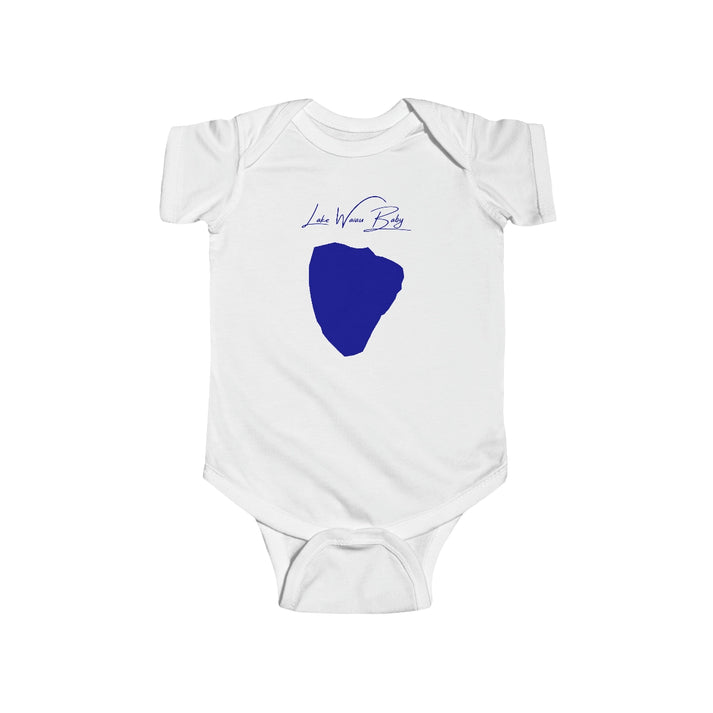 Hawaii  Lake  Waiau  Onesie  front  position  view  from  front  white.webp