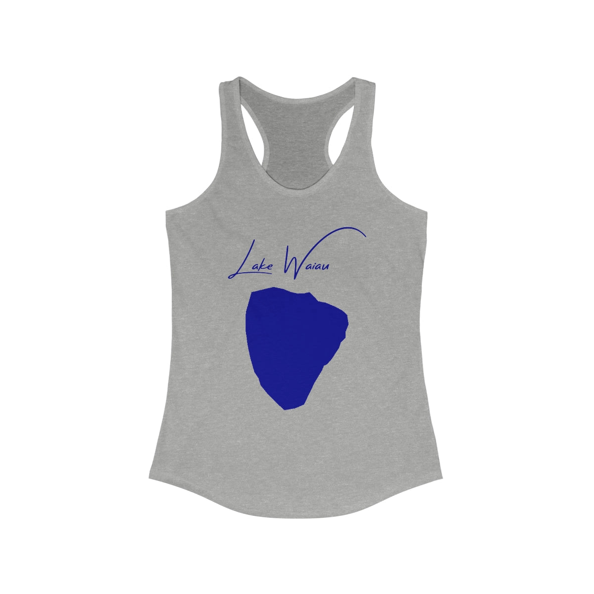 Hawaii  Lake  Waiau  Racerback-Tank  front  position  view  from  front  heather  grey.webp