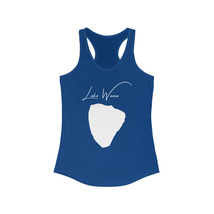 Hawaii  Lake  Waiau  Racerback-Tank  front  position  view  from  front  solid  royal.webp