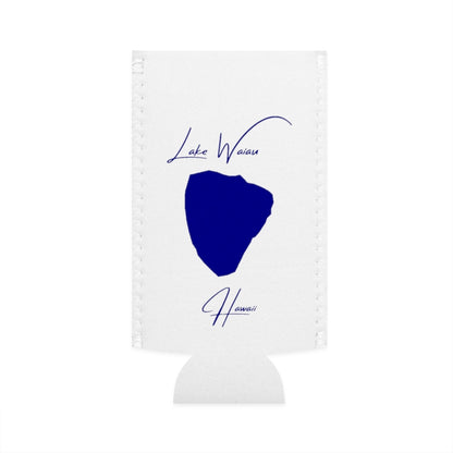 Hawaii  Lake  Waiau  Slim  Can  Koozie  front  position  view  from  flat-front  white.webp