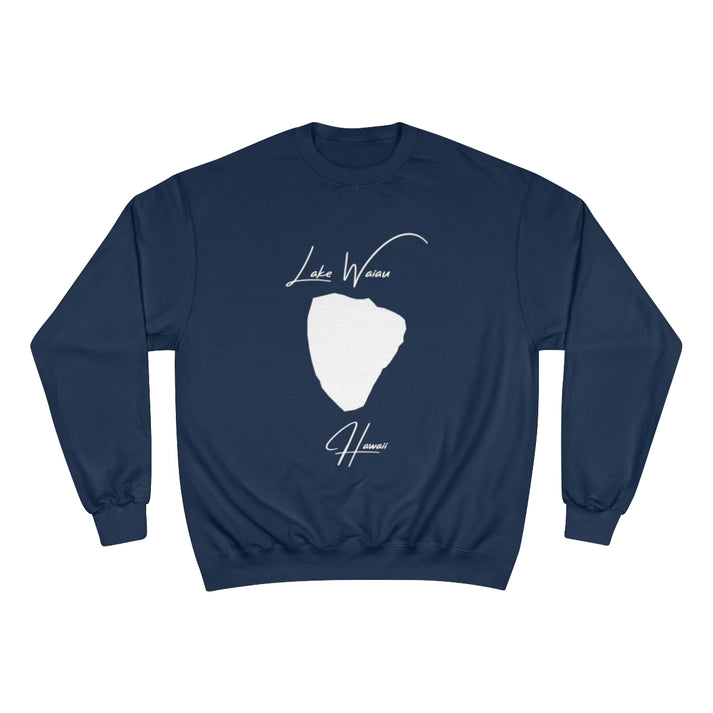 Hawaii  Lake  Waiau  Sweatshirt  front  position  view  from  front  navy.webp