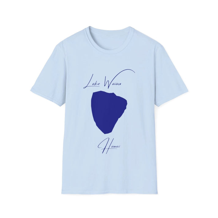 Hawaii  Lake  Waiau  T-shirt  front  position  view  from  front  light  blue.webp