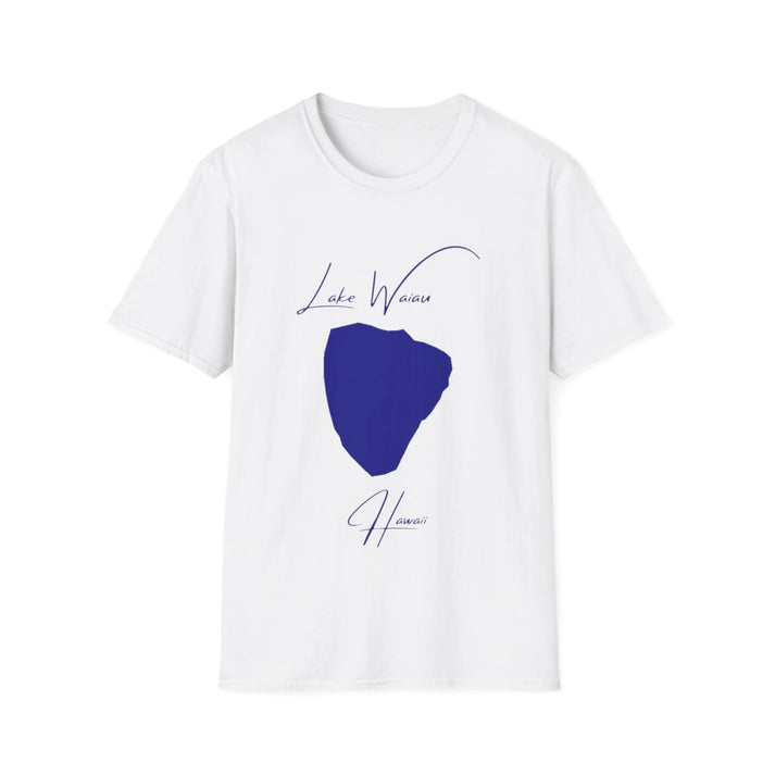 Hawaii  Lake  Waiau  T-shirt  front  position  view  from  front  white.webp