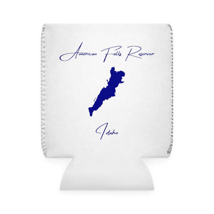 Idaho  American  Falls  Reservoir  Can  Koozie  front  position  view  from  front-1  white.webp