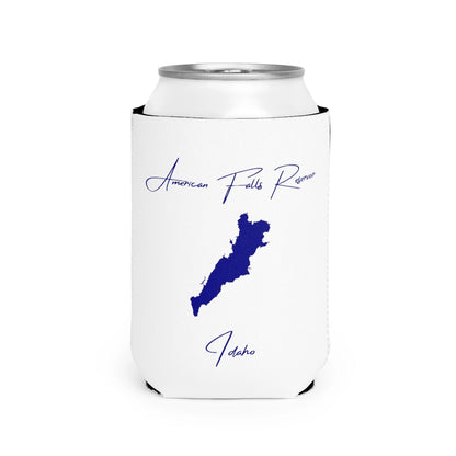 Idaho  American  Falls  Reservoir  Can  Koozie  front  position  view  from  front-2  white.webp