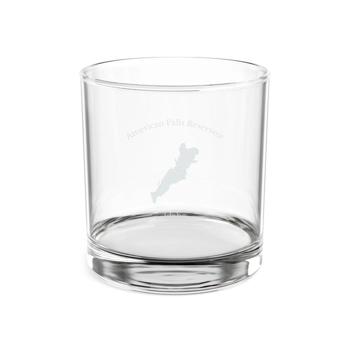 Idaho  American  Falls  Reservoir  Engraved  Whiskey  Glass  other  position  view  from  front  10.5oz.webp