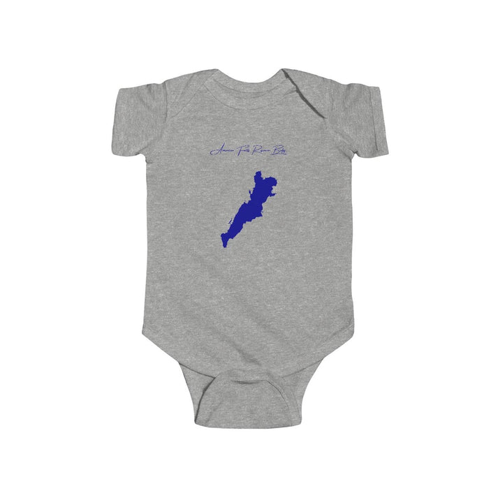 Idaho  American  Falls  Reservoir  Onesie  front  position  view  from  front  heather.webp