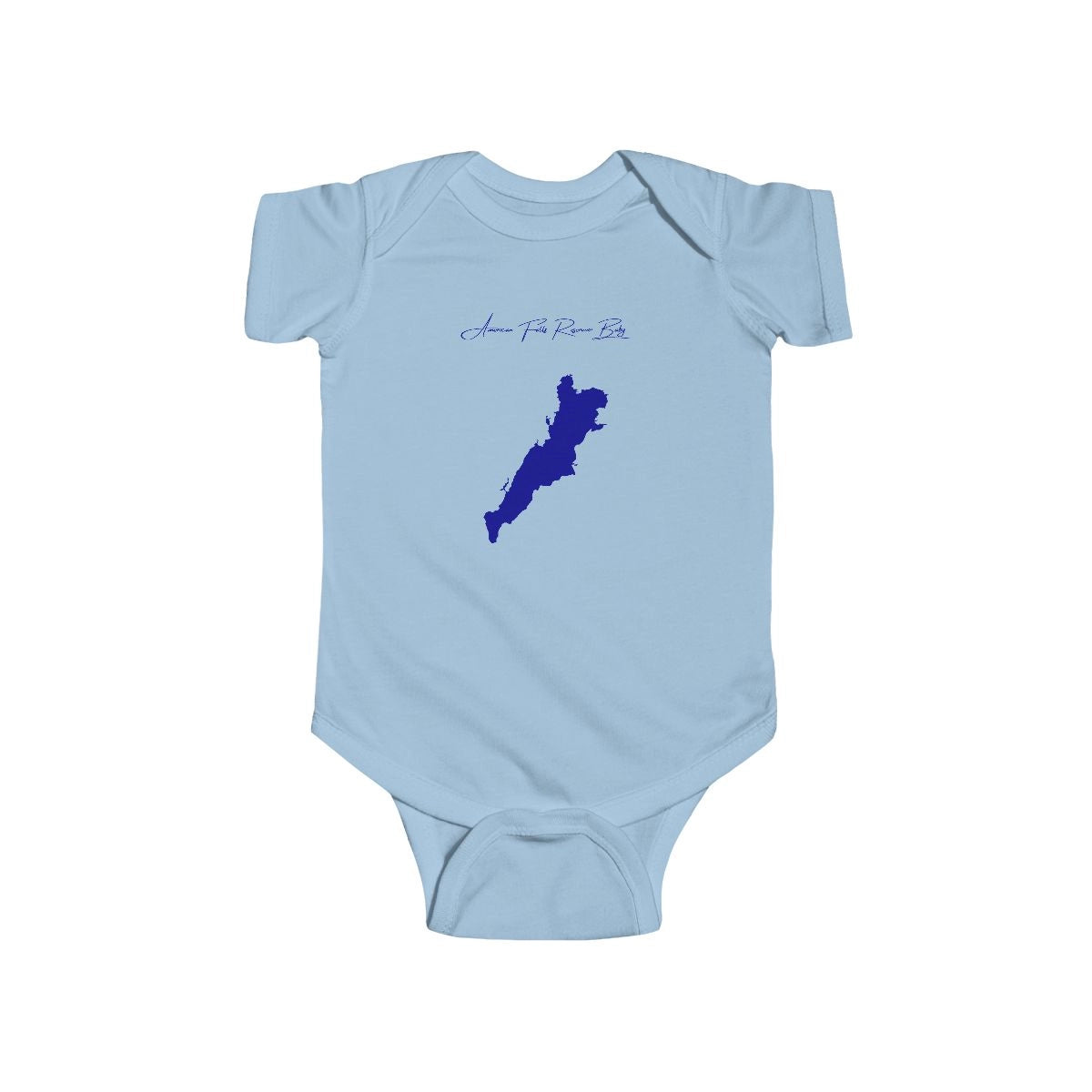 Idaho  American  Falls  Reservoir  Onesie  front  position  view  from  front  light  blue.webp