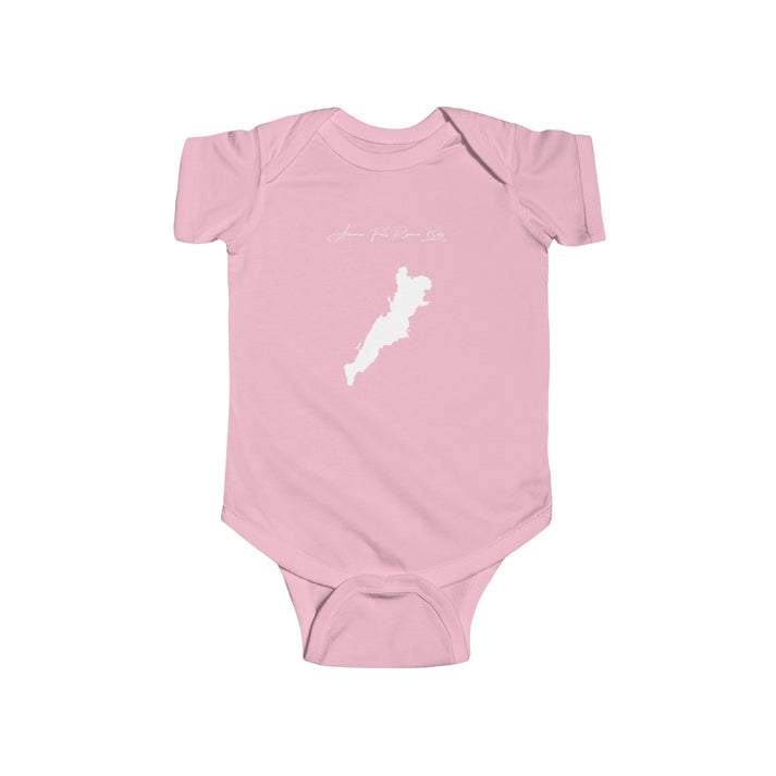 Idaho  American  Falls  Reservoir  Onesie  front  position  view  from  front  pink.webp