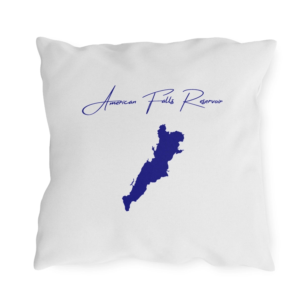 Idaho  American  Falls  Reservoir  Outdoor  Pillow  back  position  view  from  back  18  x  18.webp