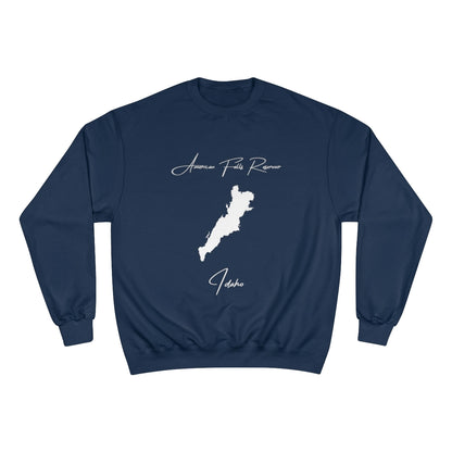 Idaho  American  Falls  Reservoir  Sweatshirt  front  position  view  from  front  navy.webp