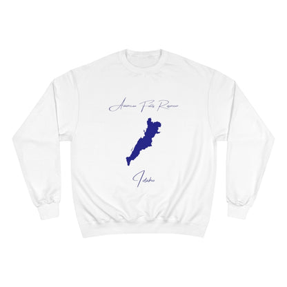 Idaho  American  Falls  Reservoir  Sweatshirt  front  position  view  from  front  white.webp