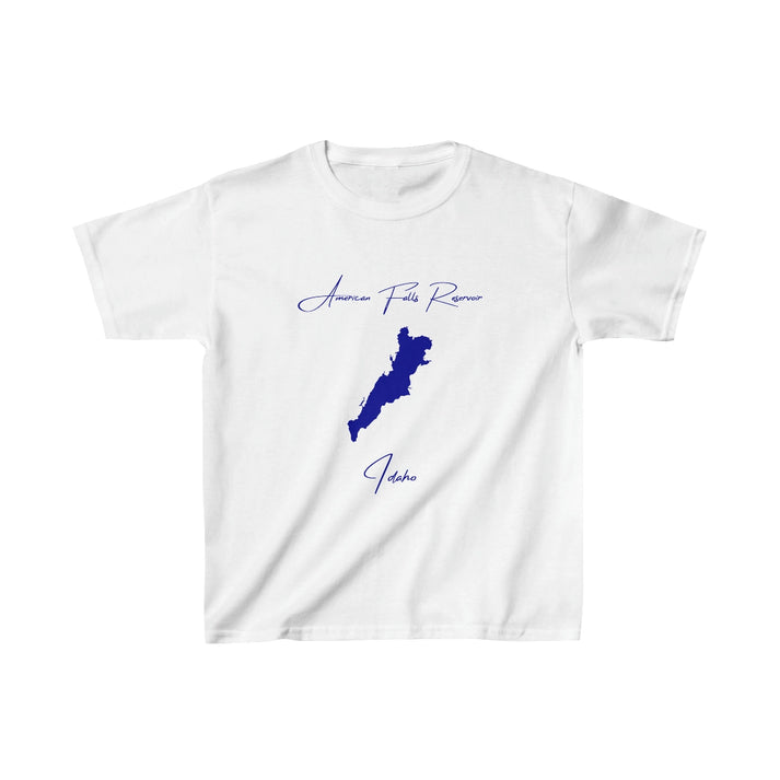 Idaho  American  Falls  Reservoir  Youth  T-shirt  front  position  view  from  front  white.webp