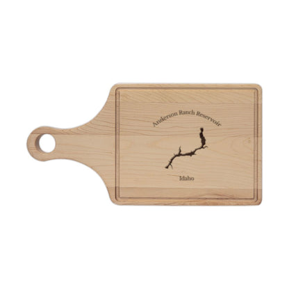 Idaho  Anderson  Ranch  Reservoir  Engraved  Cutting  Board  front  position  view  from  front  maple.webp