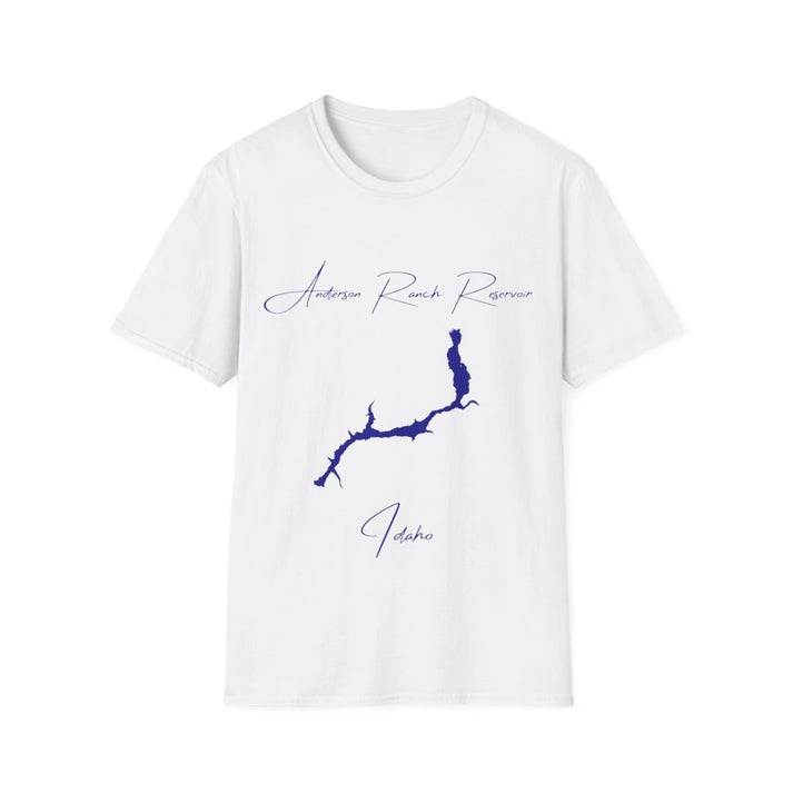 Idaho  Anderson  Ranch  Reservoir  T-shirt  front  position  view  from  front  white.webp