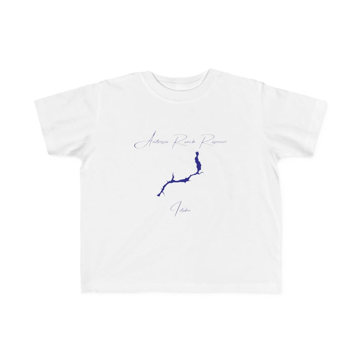 Idaho  Anderson  Ranch  Reservoir  Toddler  T-shirt  front  position  view  from  front  white.webp