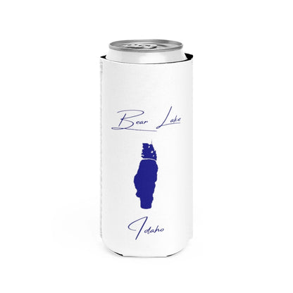 Idaho  Bear  Lake  Slim  Can  Koozie  front  position  view  from  front  white.webp