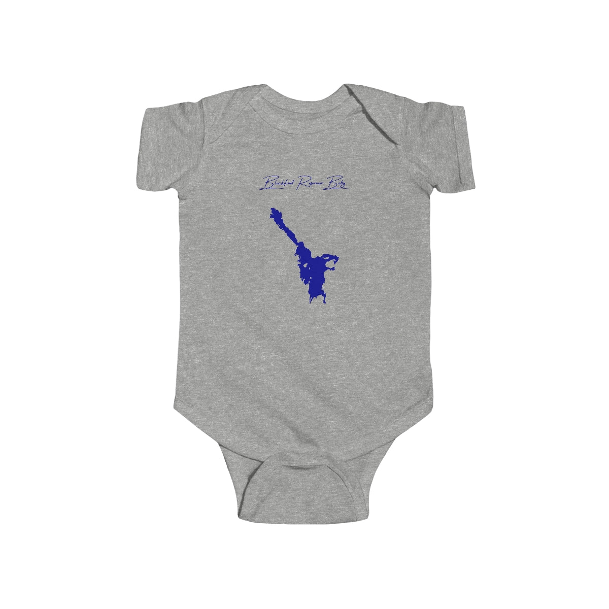 Idaho  Blackfoot  Reservoir  Onesie  front  position  view  from  front  heather.webp