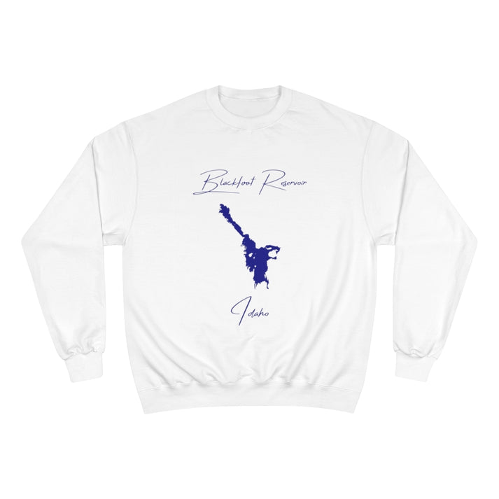 Idaho  Blackfoot  Reservoir  Sweatshirt  front  position  view  from  front  white.webp