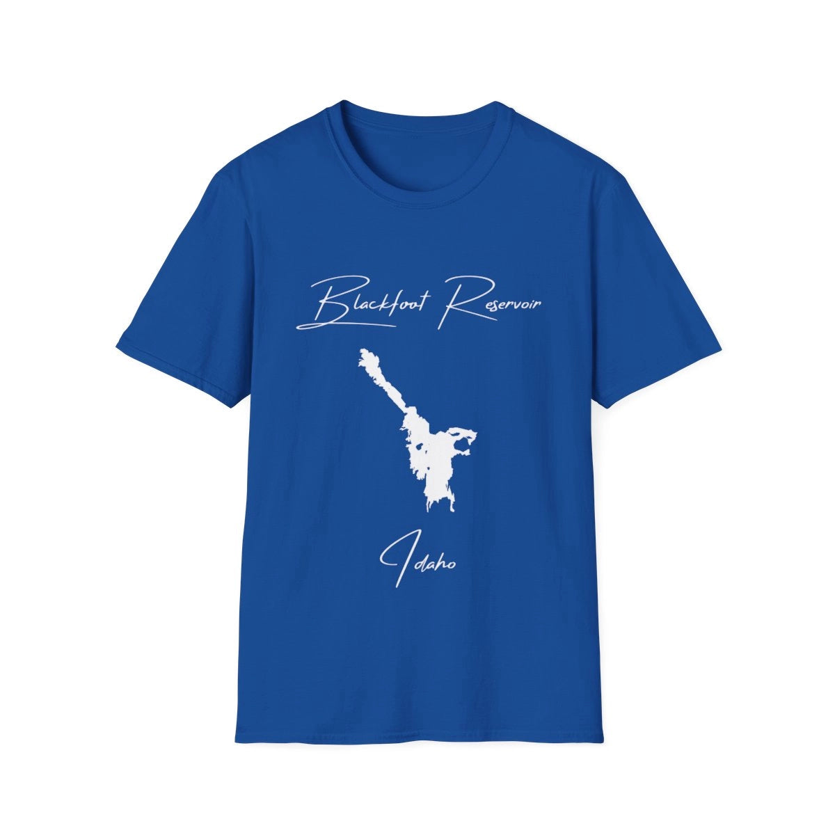 Idaho  Blackfoot  Reservoir  T-shirt  front  position  view  from  front  royal.webp