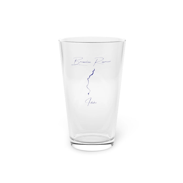 Idaho  Brownlee  Reservoir  16oz  Pint  Glass  front  position  view  from  front  16oz.webp