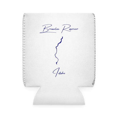 Idaho  Brownlee  Reservoir  Can  Koozie  front  position  view  from  front-1  white.webp