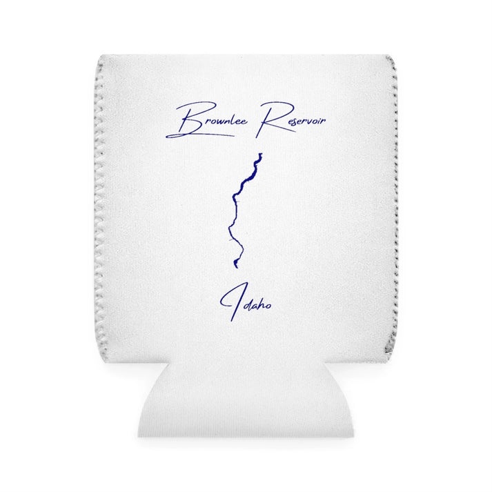 Idaho  Brownlee  Reservoir  Can  Koozie  front  position  view  from  front-1  white.webp