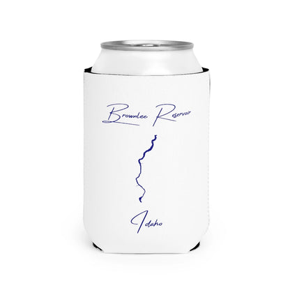 Idaho  Brownlee  Reservoir  Can  Koozie  front  position  view  from  front-2  white.webp