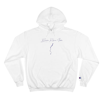 Idaho  Brownlee  Reservoir  Hoodie  front  position  view  from  front  white.webp