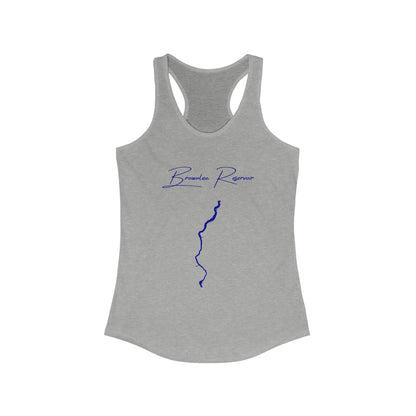 Idaho  Brownlee  Reservoir  Racerback-Tank  front  position  view  from  front  heather  grey.webp