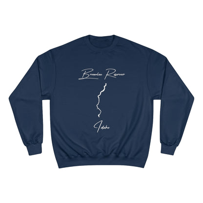 Idaho  Brownlee  Reservoir  Sweatshirt  front  position  view  from  front  navy.webp