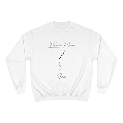 Idaho  Brownlee  Reservoir  Sweatshirt  front  position  view  from  front  white.webp