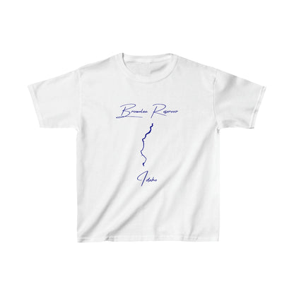 Idaho  Brownlee  Reservoir  Youth  T-shirt  front  position  view  from  front  white.webp