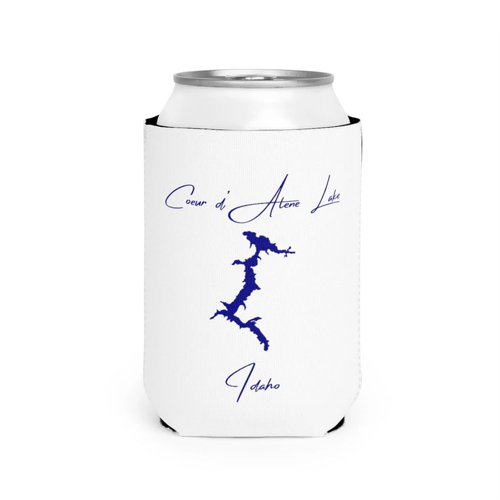 Idaho  Coeur  d'Alene  Lake  Can  Koozie  front  position  view  from  front-2  white.webp