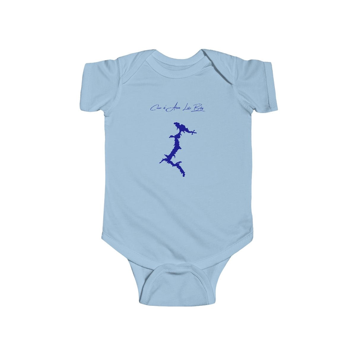 Idaho  Coeur  d'Alene  Lake  Onesie  front  position  view  from  front  light  blue.webp