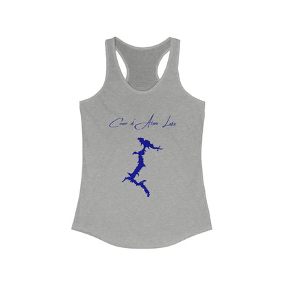 Idaho  Coeur  d'Alene  Lake  Racerback-Tank  front  position  view  from  front  heather  grey.webp