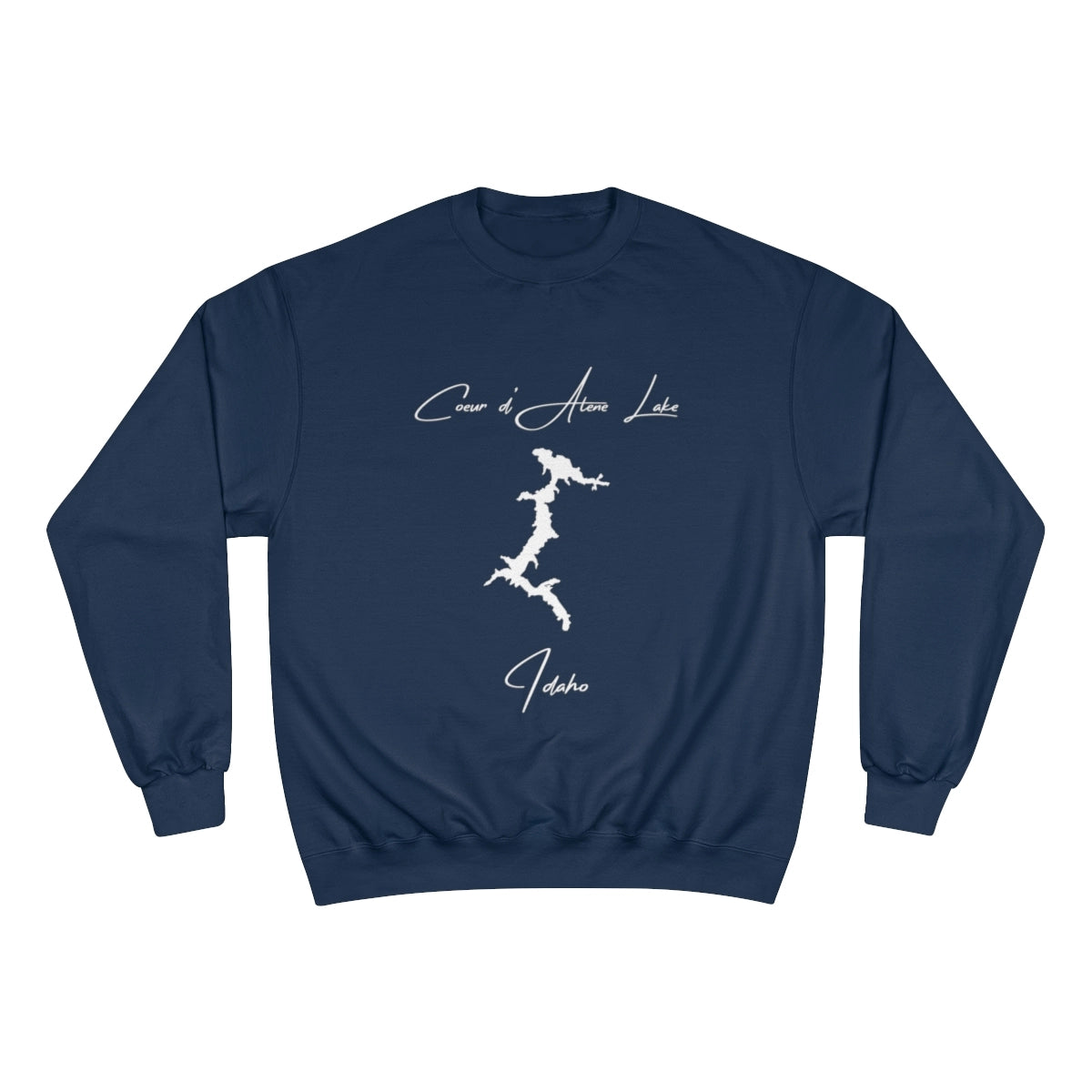 Idaho  Coeur  d'Alene  Lake  Sweatshirt  front  position  view  from  front  navy.webp