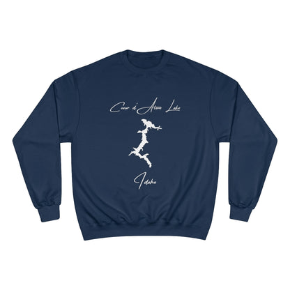 Idaho  Coeur  d'Alene  Lake  Sweatshirt  front  position  view  from  front  navy.webp