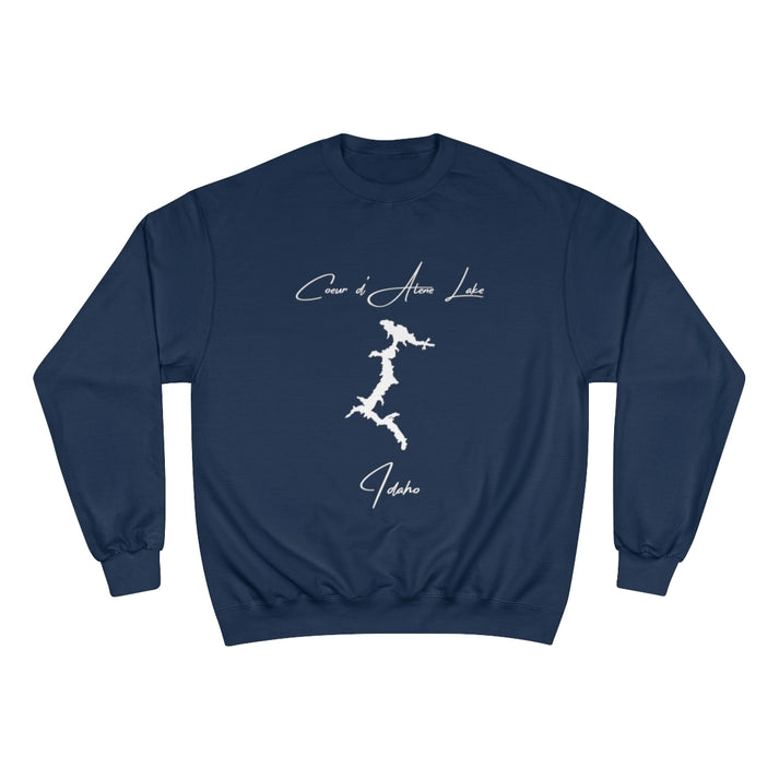 Idaho  Coeur  d'Alene  Lake  Sweatshirt  front  position  view  from  front  navy.webp