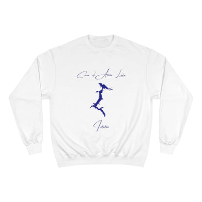 Idaho  Coeur  d'Alene  Lake  Sweatshirt  front  position  view  from  front  white.webp
