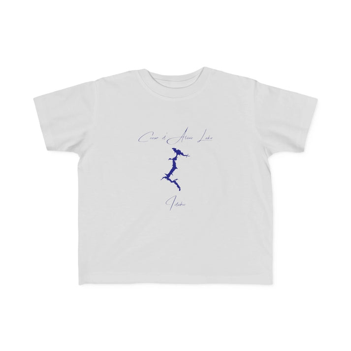 Idaho  Coeur  d'Alene  Lake  Toddler  T-shirt  front  position  view  from  front  silver.webp