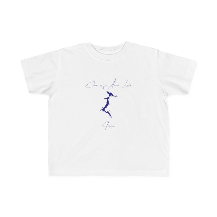 Idaho  Coeur  d'Alene  Lake  Toddler  T-shirt  front  position  view  from  front  white.webp