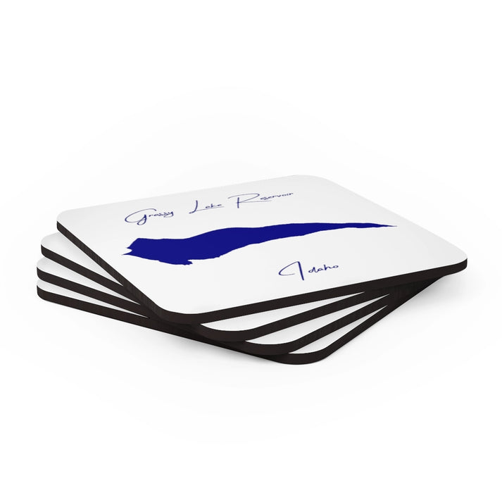 Idaho  Grassy  Lake  Reservoir  Coaster  Set  front  position  view  from  stacked  3.75  x  3.75.webp