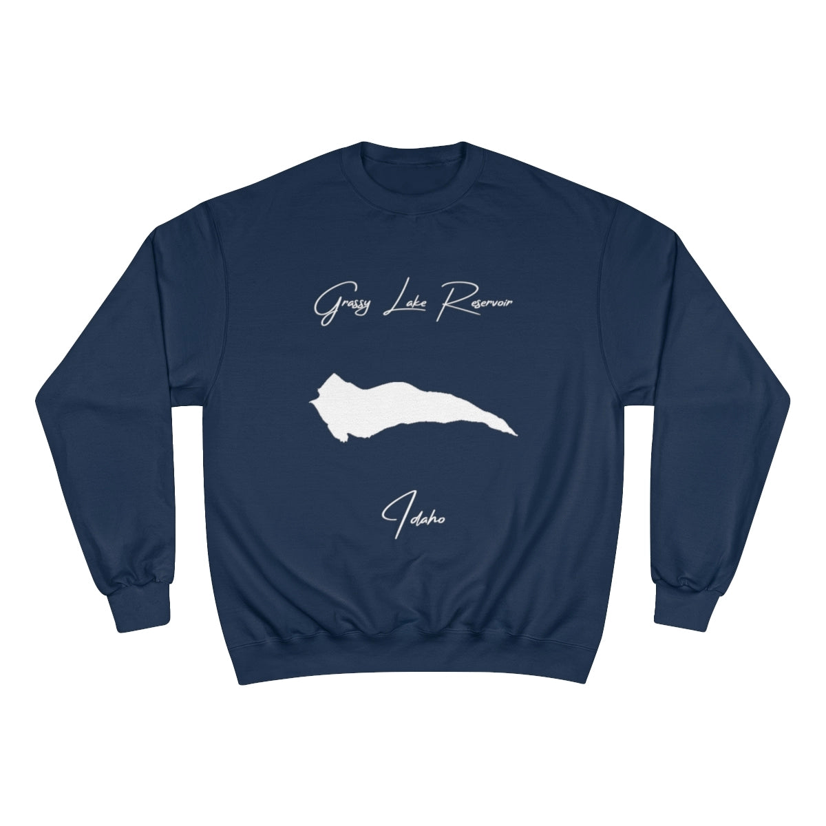 Idaho  Grassy  Lake  Reservoir  Sweatshirt  front  position  view  from  front  navy.webp
