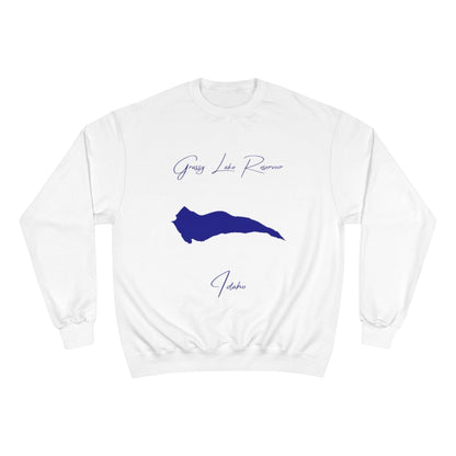 Idaho  Grassy  Lake  Reservoir  Sweatshirt  front  position  view  from  front  white.webp