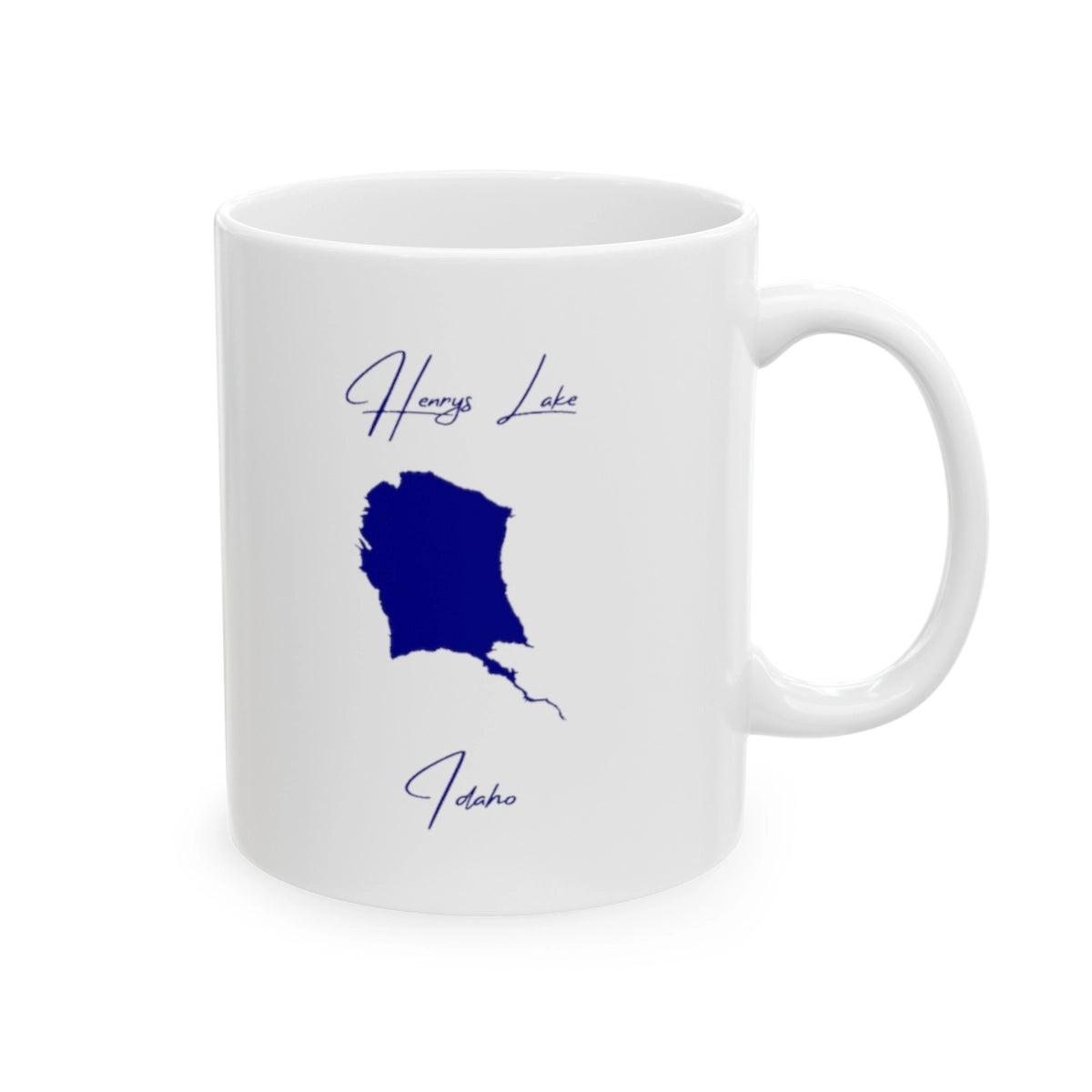 Idaho  Henrys  Lake  Ceramic  Mug  other  position  view  from  right  11oz.webp
