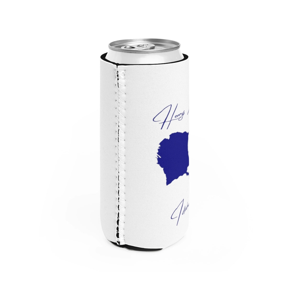 Idaho  Henrys  Lake  Slim  Can  Koozie  all  position  view  from  right  white.webp